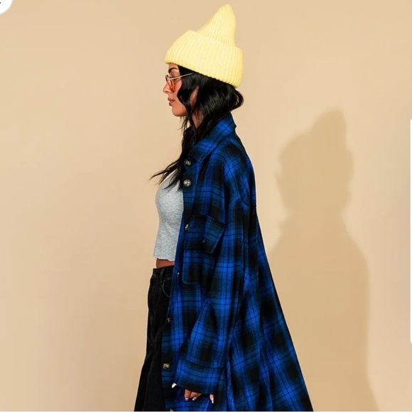 DRESSED IN LALA Grunge Chic Label Beanie in Butter - Color Yellow - One Size - Picture 4 of 6